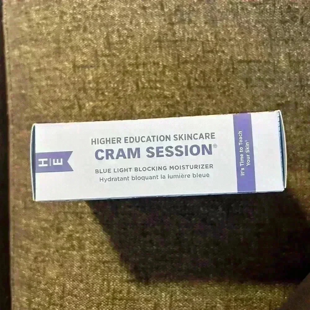 NWT Higher Education Skincare Cram Session Blue Light Blocking Face Moisturizer